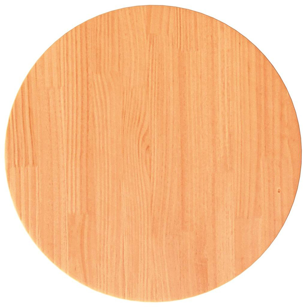 Dessus de table rond cire marron ø40x2,5 cm bois de pin massif