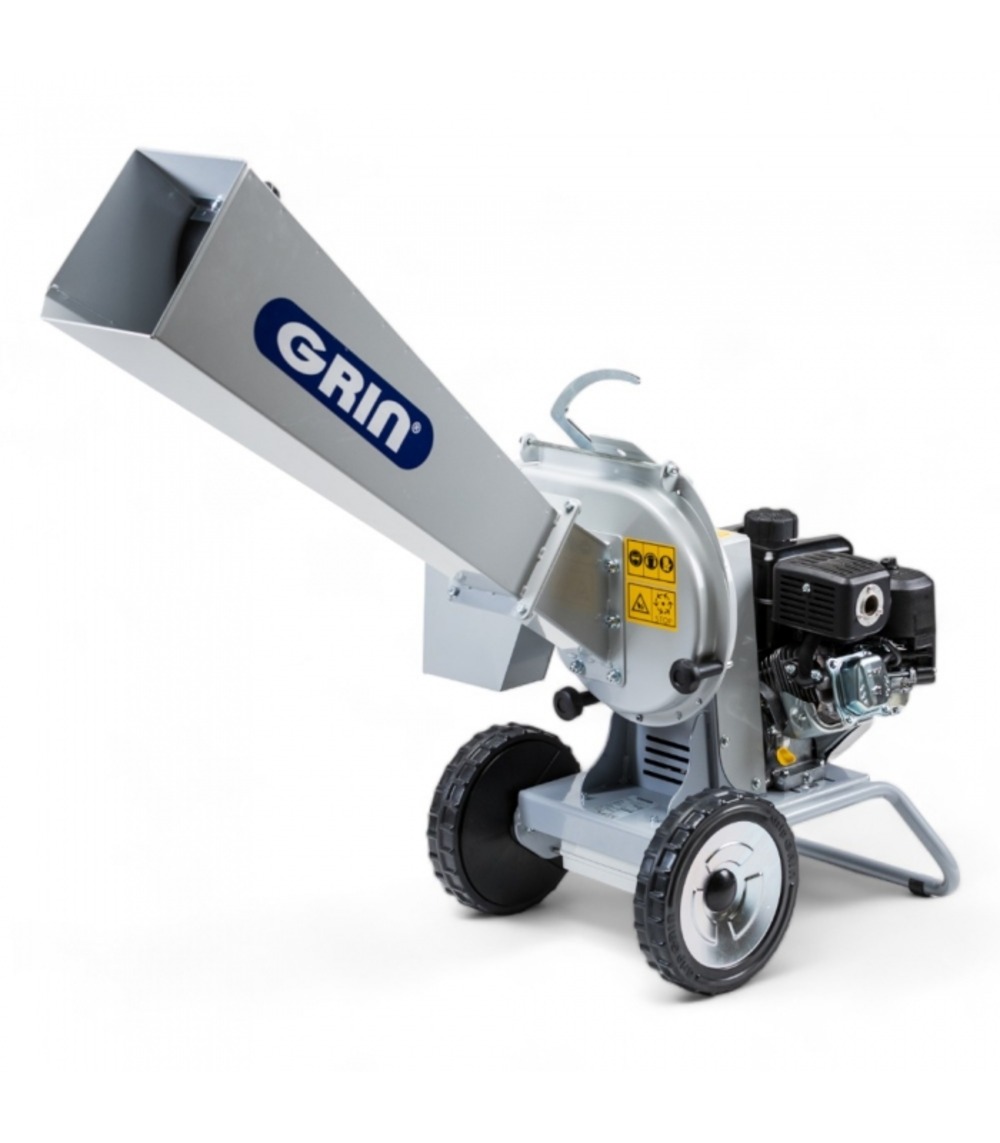 Broyeur de végétaux thermique grin, 50mm, briggs stratton 208cc, démarrage électrique - bioch50
