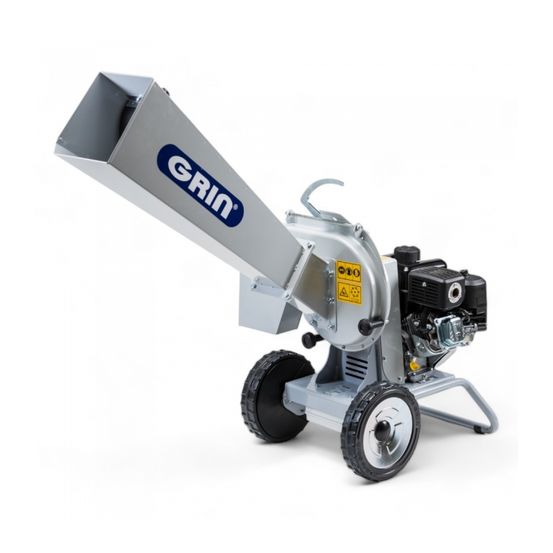 Broyeur de végétaux thermique grin, 50mm, briggs stratton 208cc, démarrage électrique - bioch50