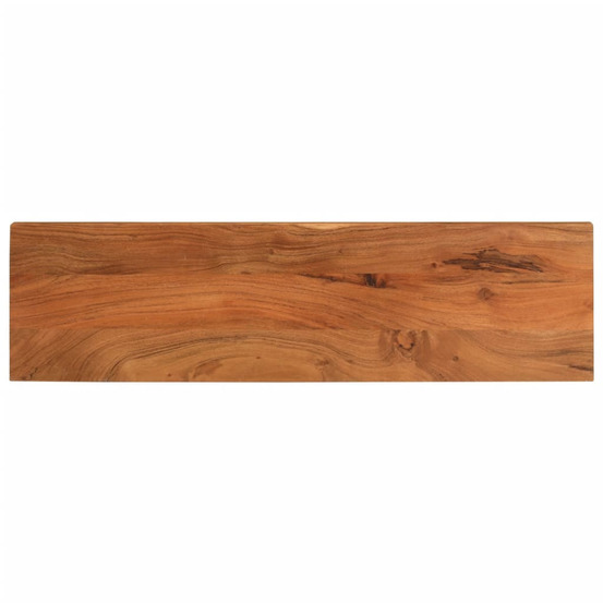 Dessus de table 120x30x3,8cm rectangulaire bois massif d'acacia