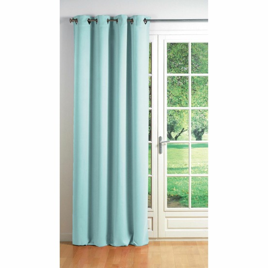 Rideau à oeillets carres occultant uni collection cocoon