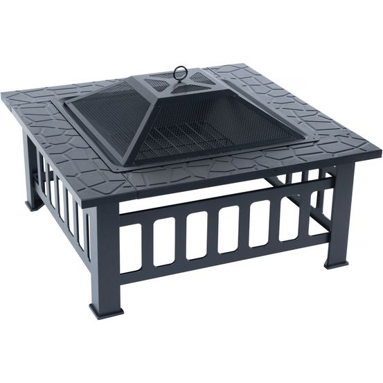 Brasero avec couvercle anti braise