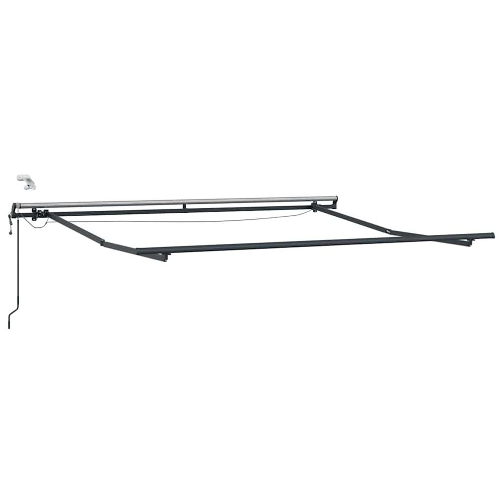 Cadre d'auvent anthracite 300 x 250 cm aluminium