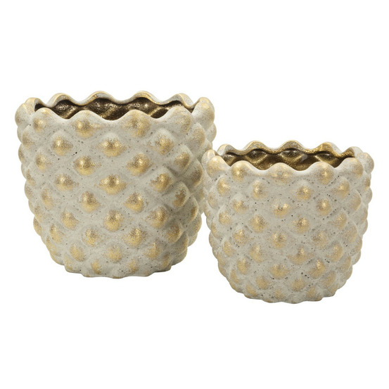 Lot de 2 cache-pots en céramique