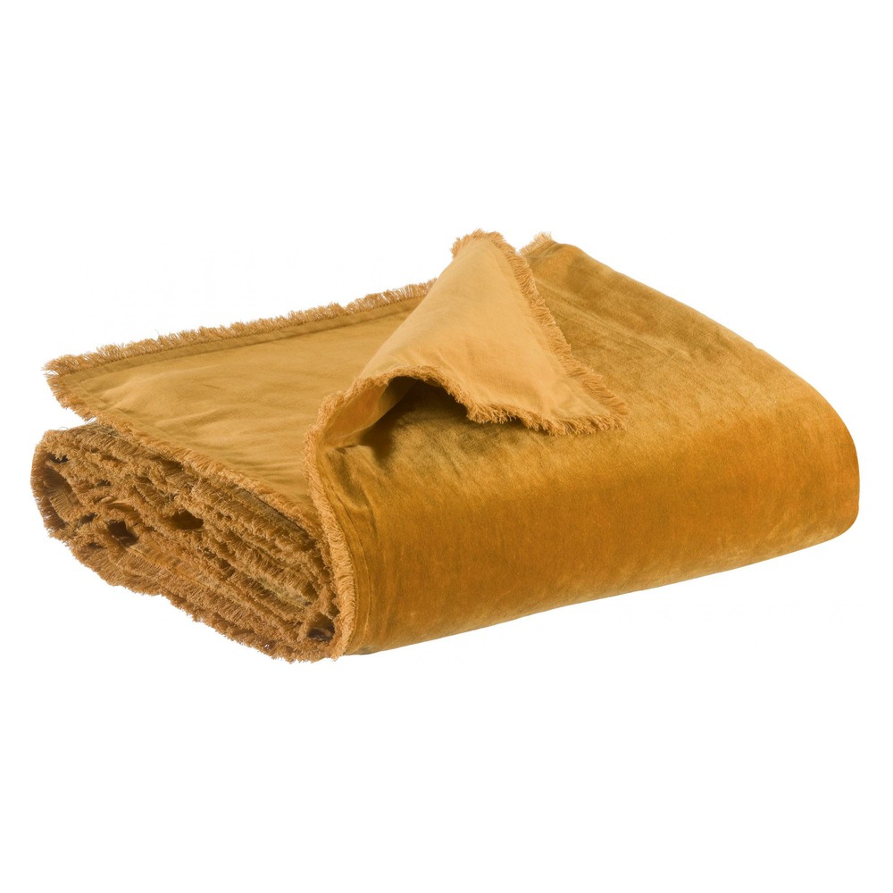 Édredon uni fara safran 85 x 200 cm