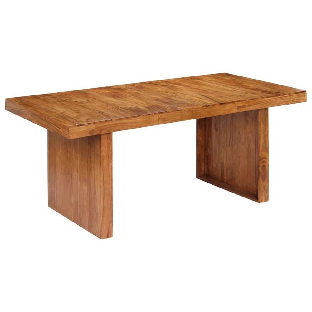 Table de salle à manger 180x90x75 cm bois solide d'acacia