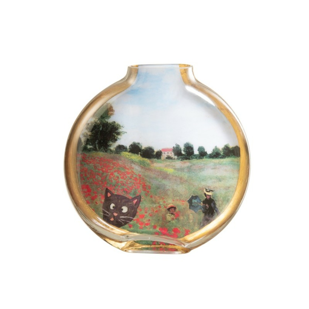 Vase les chartistes en céramique multicolore 24.5x5x25 cm