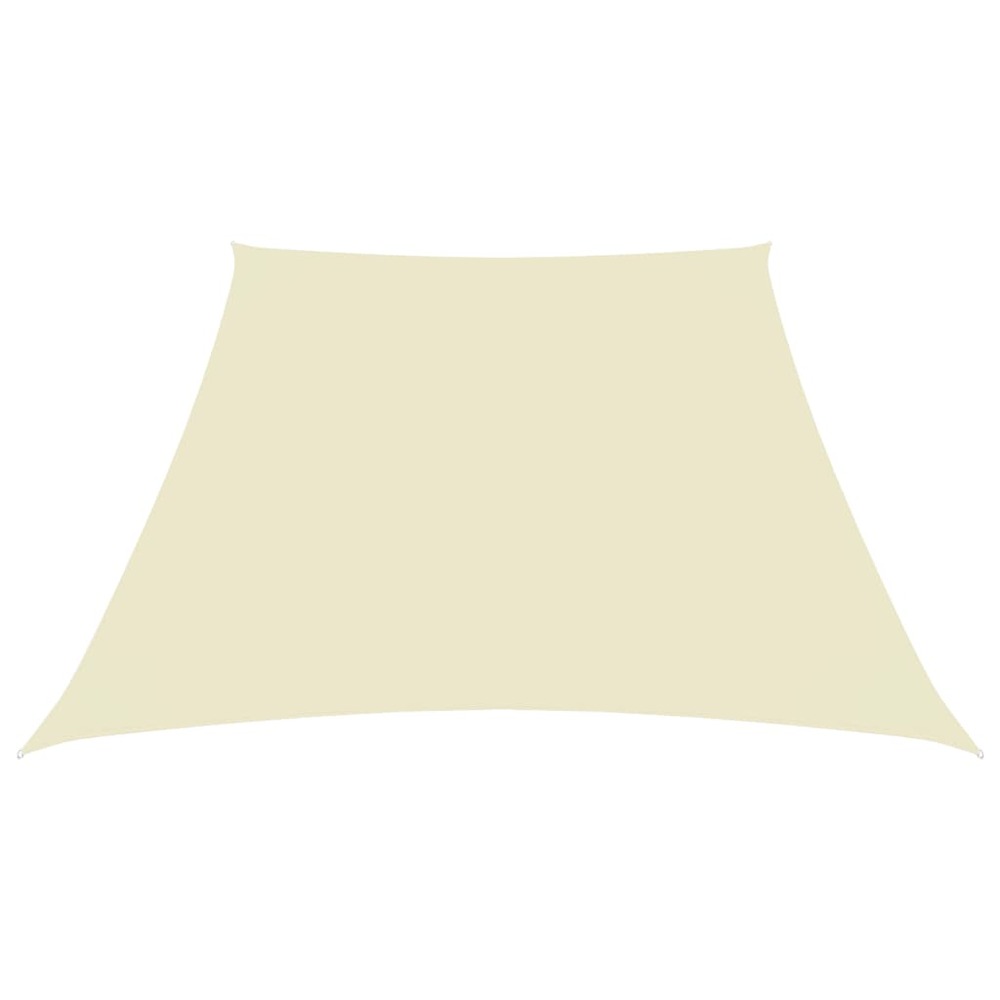 Voile de parasol tissu oxford trapèze 2/4x3 m crème