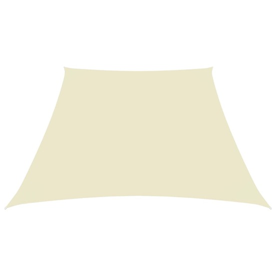 Voile de parasol tissu oxford trapèze 2/4x3 m crème