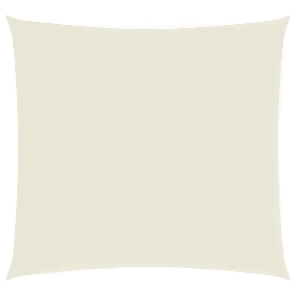 Voile de parasol tissu oxford carré 4x4 m crème