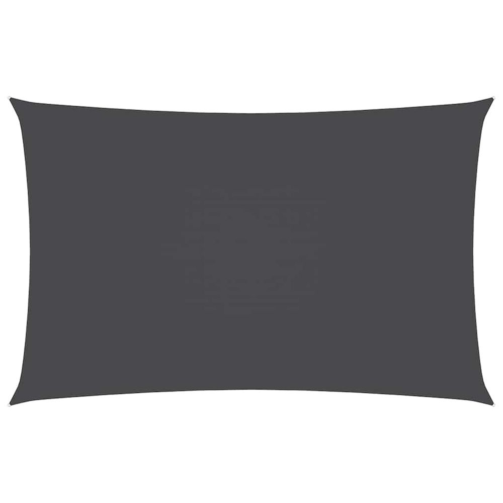 Voile de parasol tissu oxford rectangulaire 5x8 m anthracite