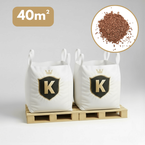Gravier rose 4/8 mm – pack 2 big bag +/- 1,5t – 40 m²