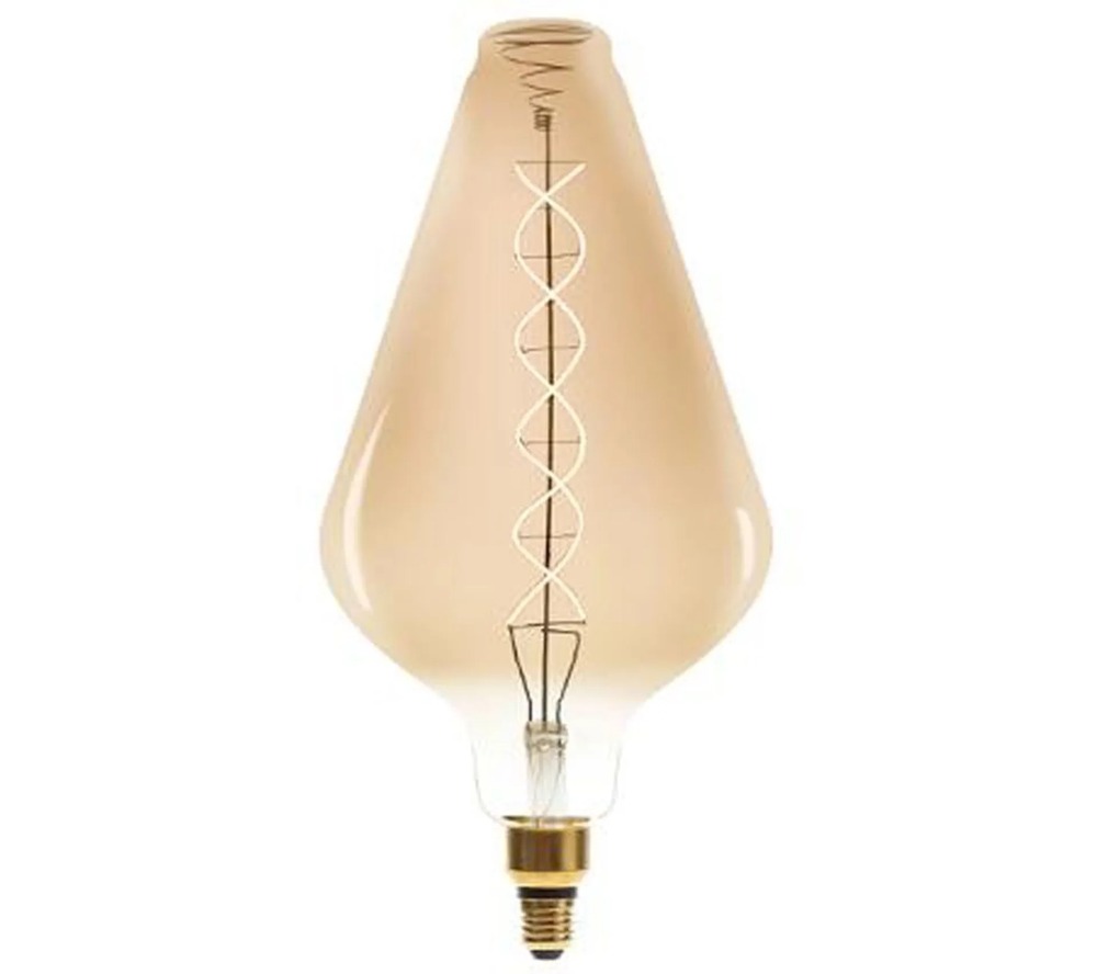 Ampoule led pyramide va188 filament torsadé ambre
