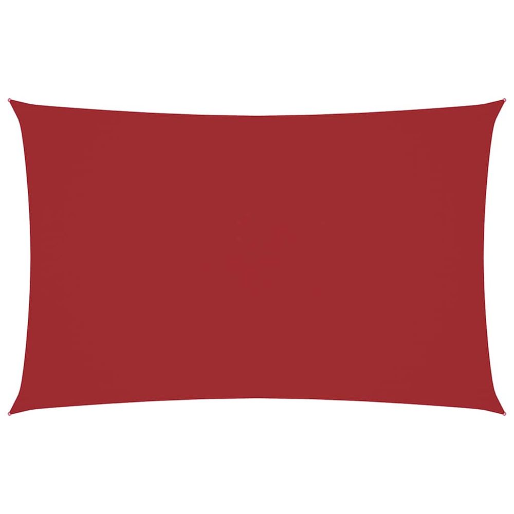 Voile de parasol tissu oxford rectangulaire 2x4,5 m rouge