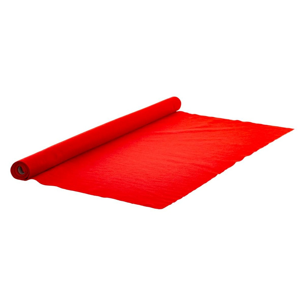 Tapis feutrine rouge