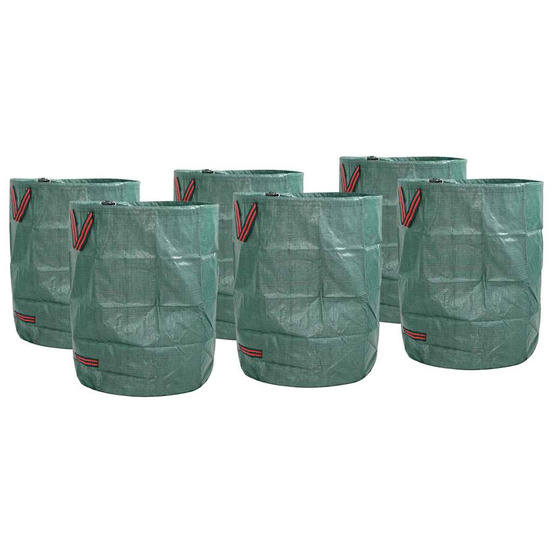 Sacs à déchets de jardin 12 pcs vert 66 x 66 x 83,5 cm