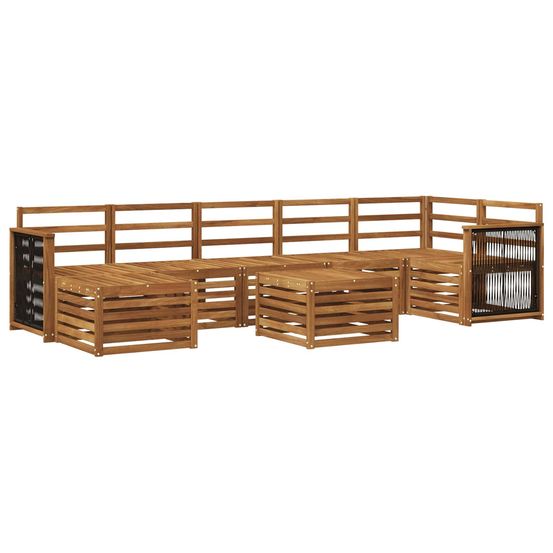 Ensemble de canapés d'extérieur 7 pc naturel
