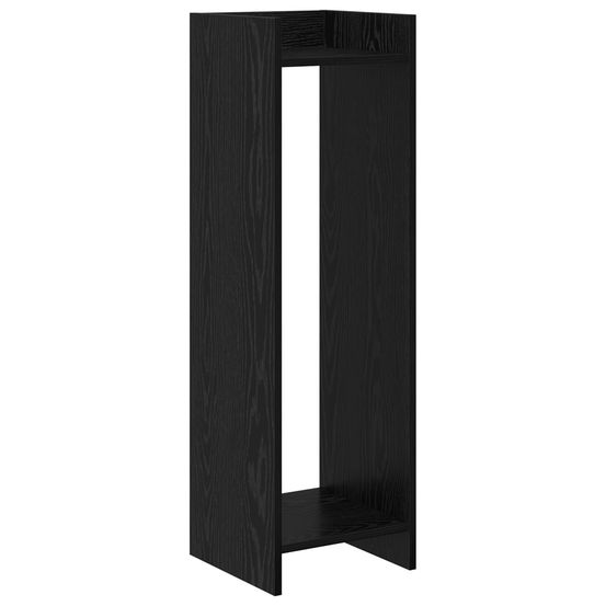 Support de plante chêne noir 30 x 30 x 100 cm bois d'ingénierie