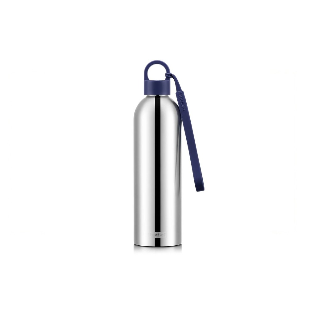 Bouteille isotherme 0.5l inox et bleu - 12057-16-540b