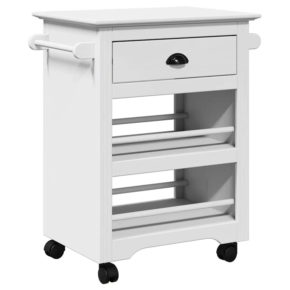 Chariot de cuisine bodo blanc 67,5x45x80 cm