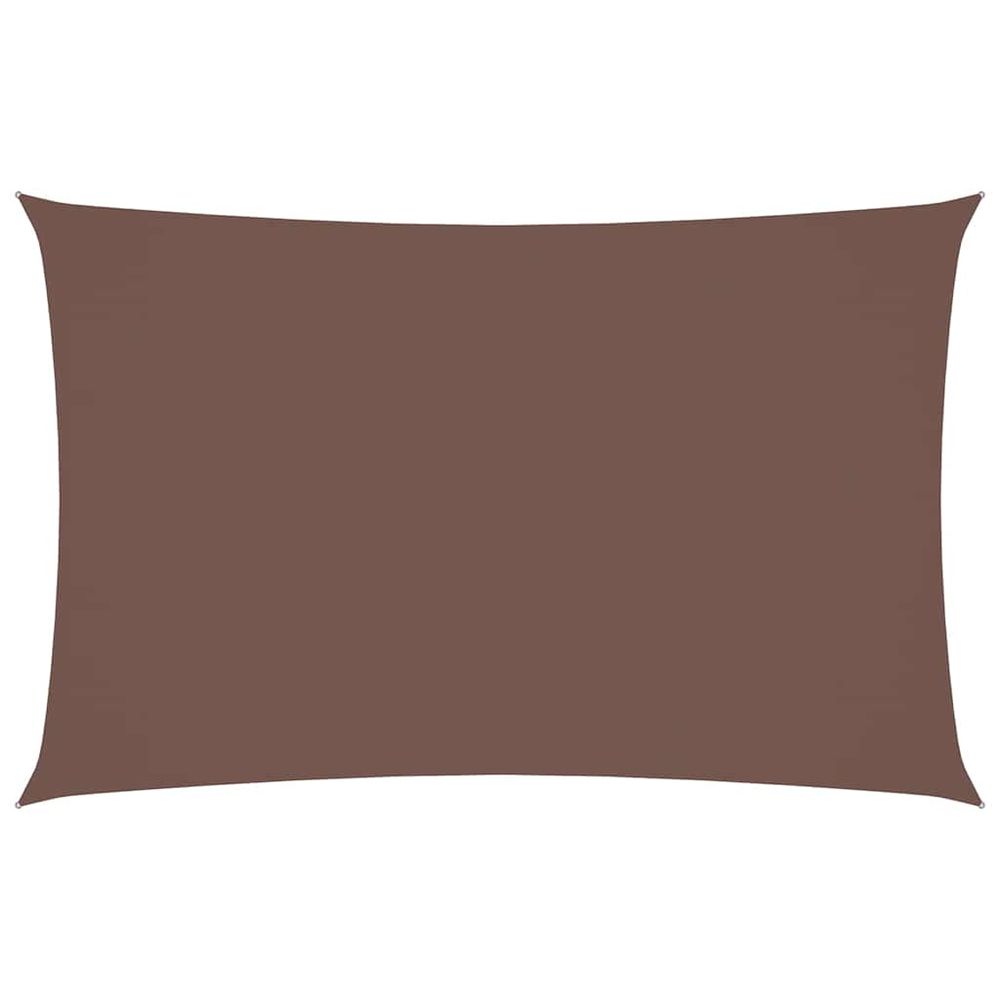 Voile de parasol tissu oxford rectangulaire 2x4,5 m marron