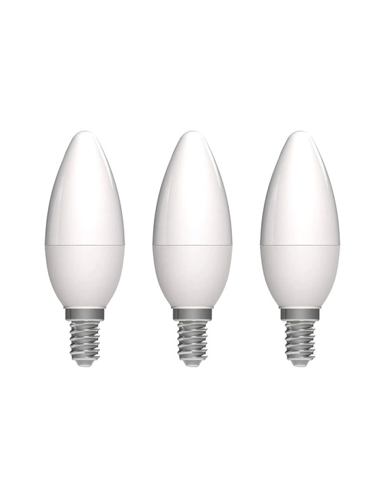 Ampoule opaque flamme led e14 3.4w 470lm blanc chaud lot de 3 - prolight