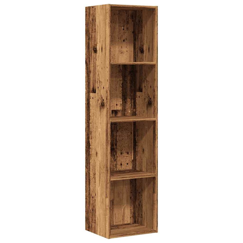 Bibliothèque/meuble tv vieux bois 36x30x143cm bois d'ingénierie