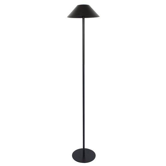 Lampadaire solaire nerio tall en acier noir h150cm