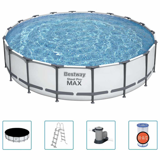 Ensemble de piscine steel pro max 549x122 cm