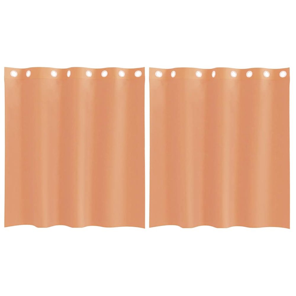 Rideaux en voile avec œillets 2 pcs terre cuite