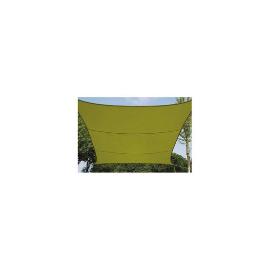 Voile solaire - carre - 5 x 5 m - couleur: vert lime