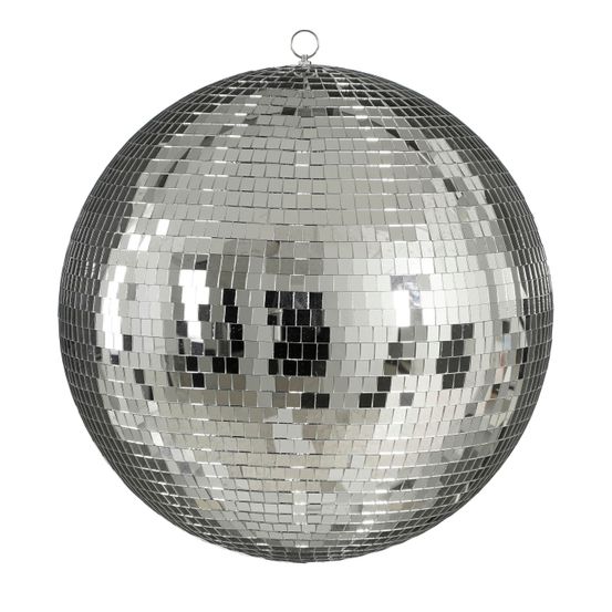 Mica decorations boule à facettes de noël - ø50 cm - argent