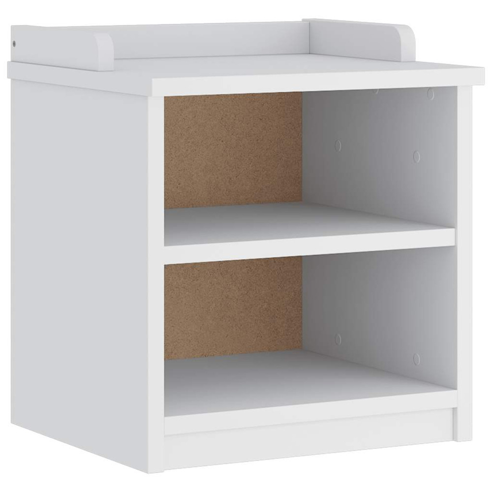 Banc de couloir sandnes blanc 45x40x50 cm bois de pin massif