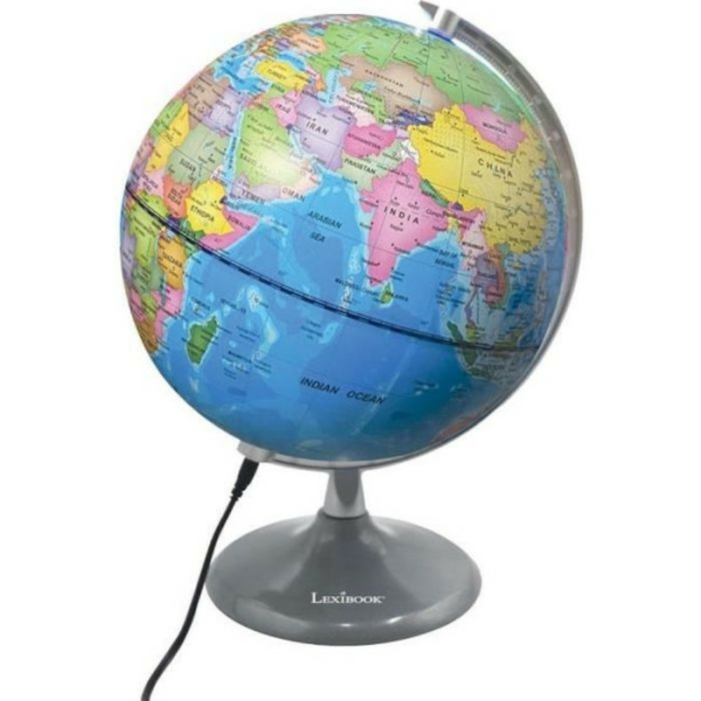 Lexibook - globe jour & nuit lumineux – globe terrestre le jour et s'illumine avec la carte des constellations (français)