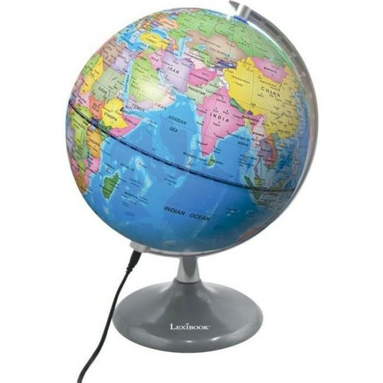 Lexibook - globe jour & nuit lumineux – globe terrestre le jour et s'illumine avec la carte des constellations (français)