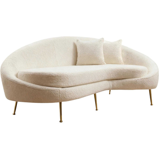 Canapé en tissu bouclette 3 places eses