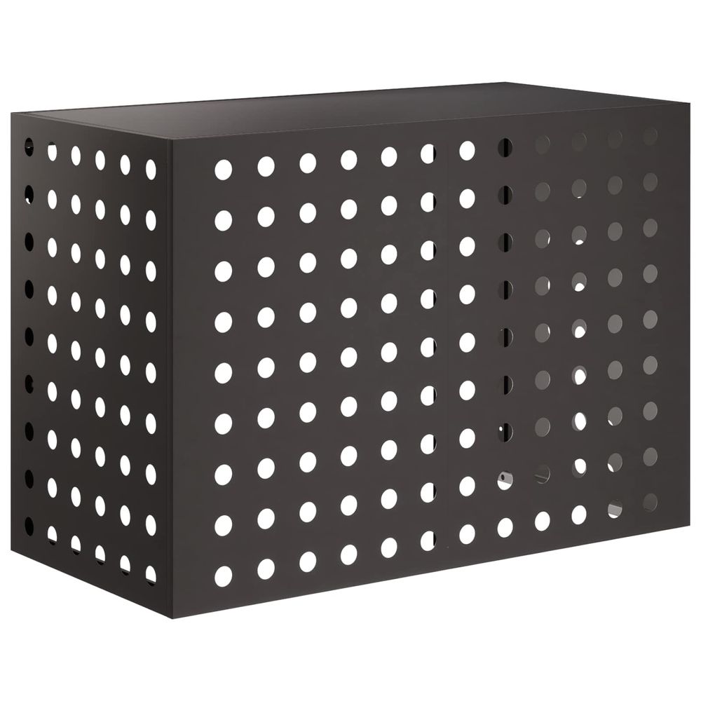 Housse de climatiseur noir 100 x 50 x 70 cm acier