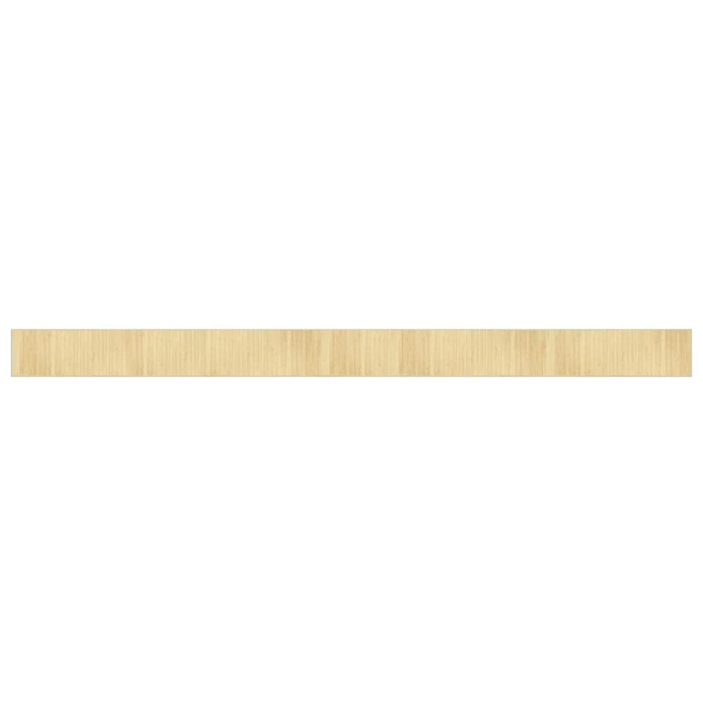 Tapis rectangulaire naturel clair 70x1000 cm bambou