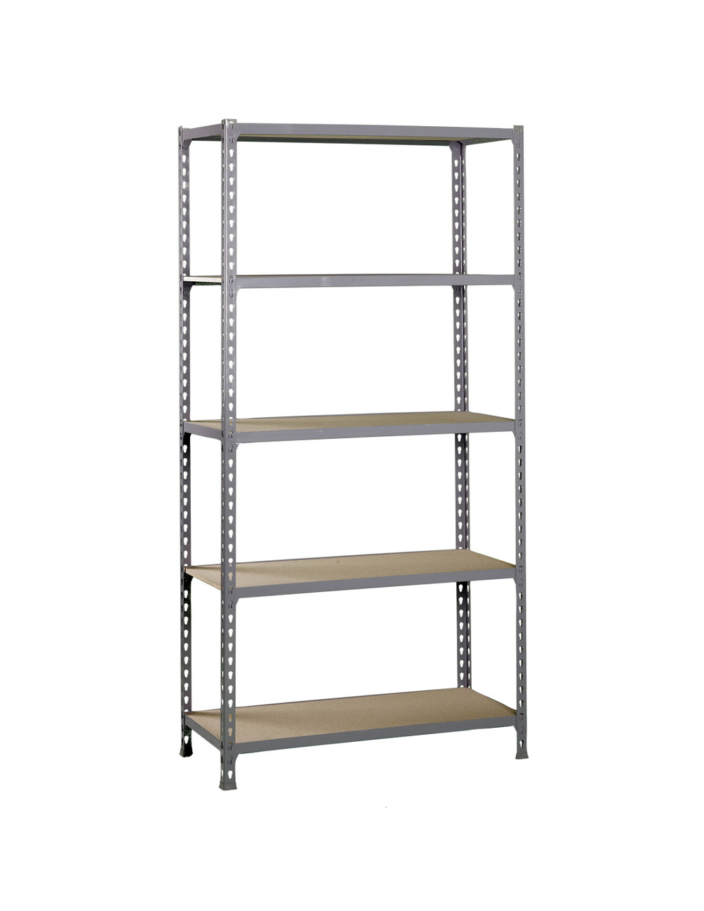 Etagère légère sans vis maderclick 5/300 gris/bois gris/bois 1800x900x300 - simonrack