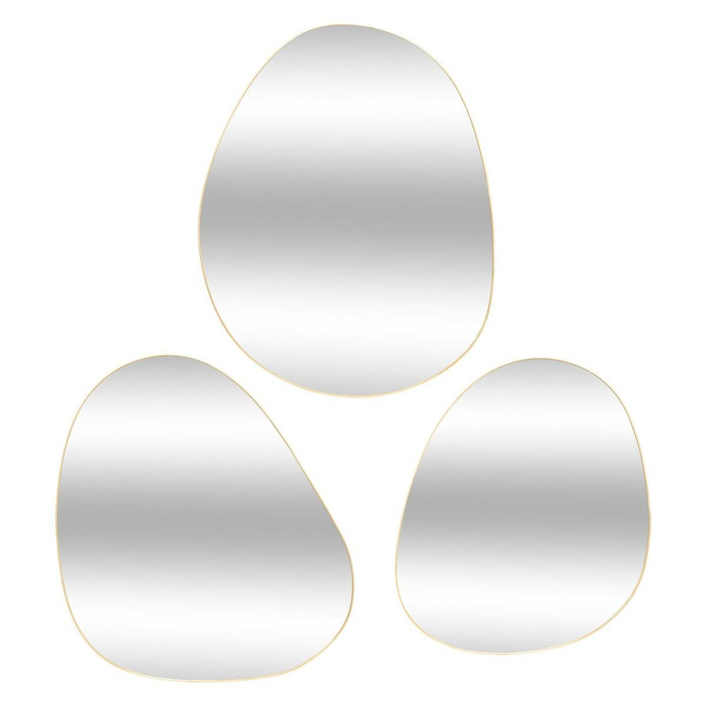 Lot de 3 miroirs organiques 