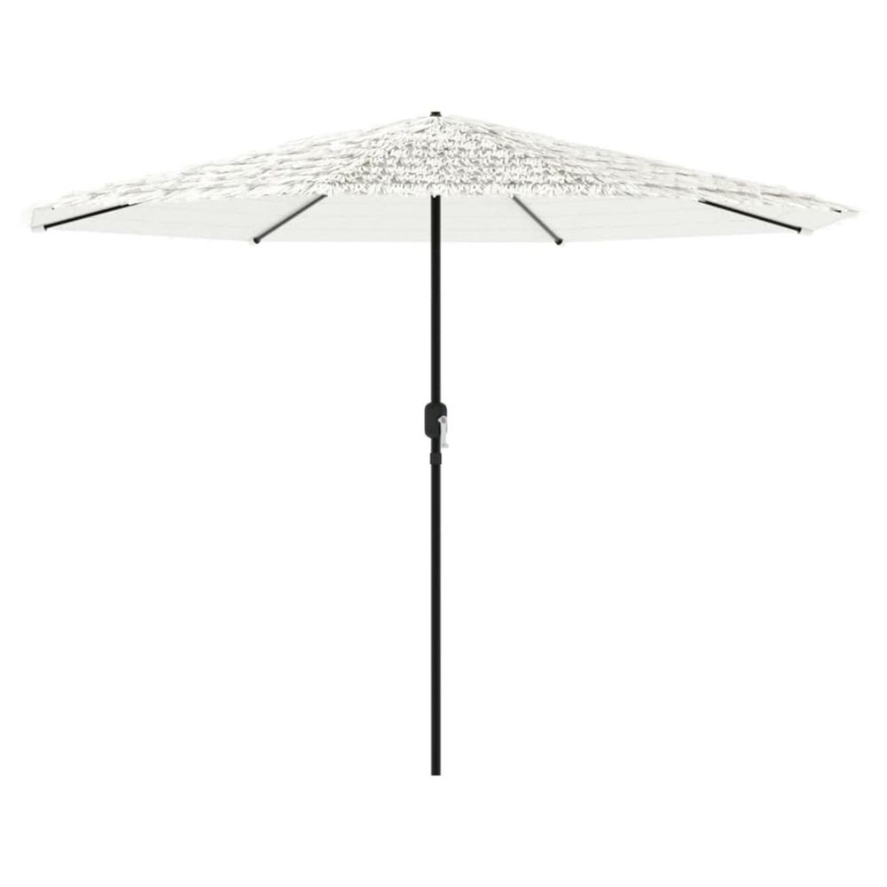 Parasol de jardin avec mât en acier blanc 388x388x248 cm