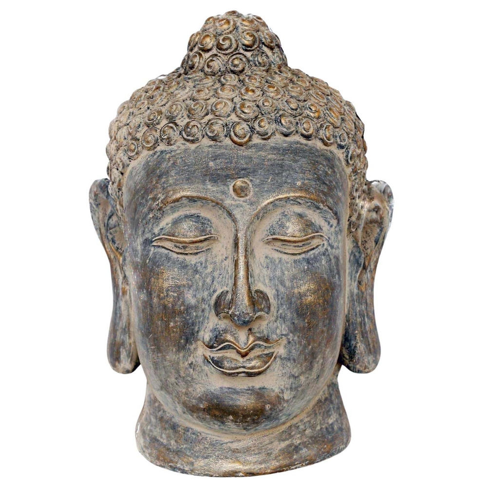 Statue pour jardin tête de bouddha 48 cm
