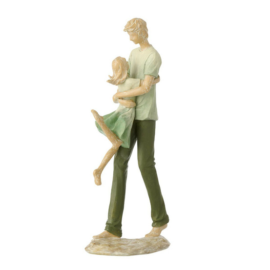 Statuette père & fille