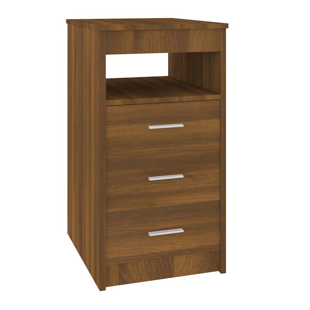 Armoire à tiroirs chêne marron 40x50x76 cm bois d'ingénierie