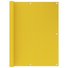 Écran de balcon jaune 120x500 cm pehd