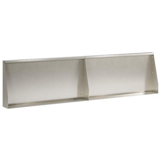 Mur de soutènement 2 pc 80 x 12 x 50 cm acier inoxydable