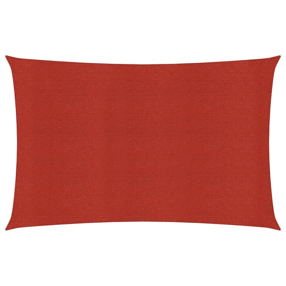 Voile toile d'ombrage parasol 160 g/m² rouge 2 x 5 m pehd