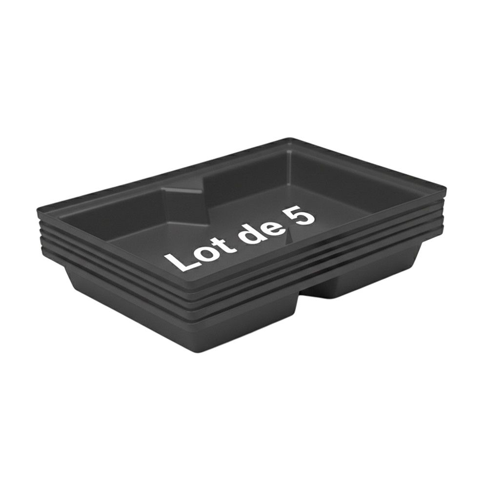 Bac de rétention 70l empilable - lot de 5-plast'up rotomoulage