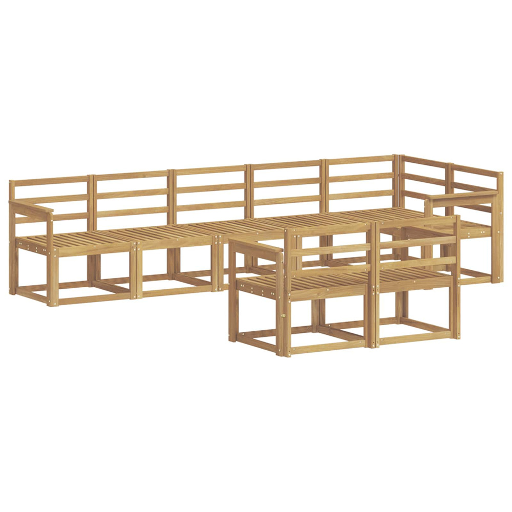Ensemble de canapés d'extérieur 8 pcs blanc