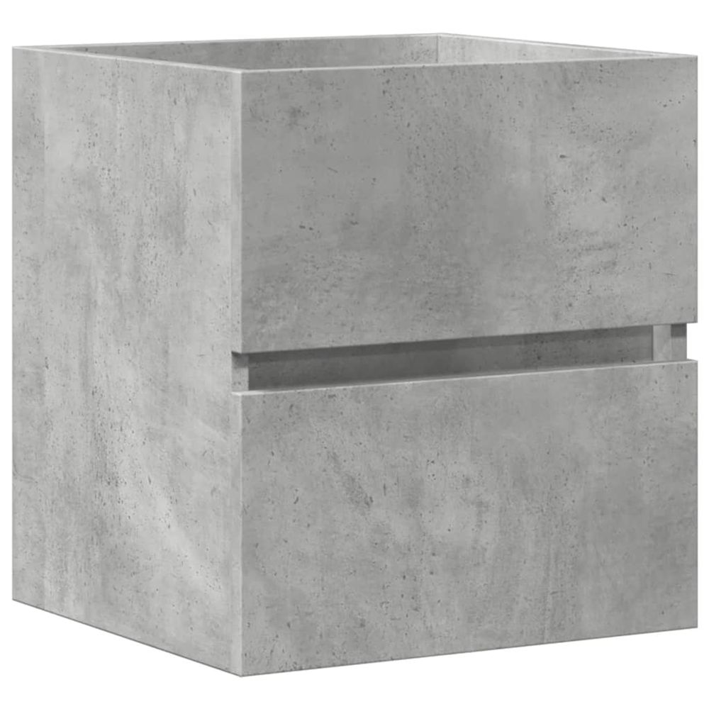 Armoire d'évier gris béton 41x38,5x45 cm bois d’ingénierie